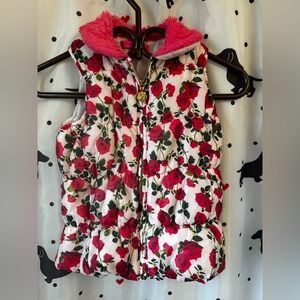 Betsey Johnson Pink Fur Collar